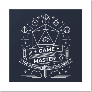 Minimal Game Master Posters and Art